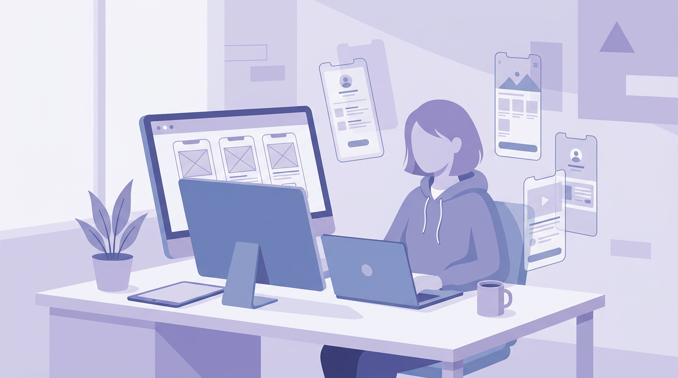 Ondernemer die een AI-assistent kiest aan een bureau met agenda, e-mail en documenten